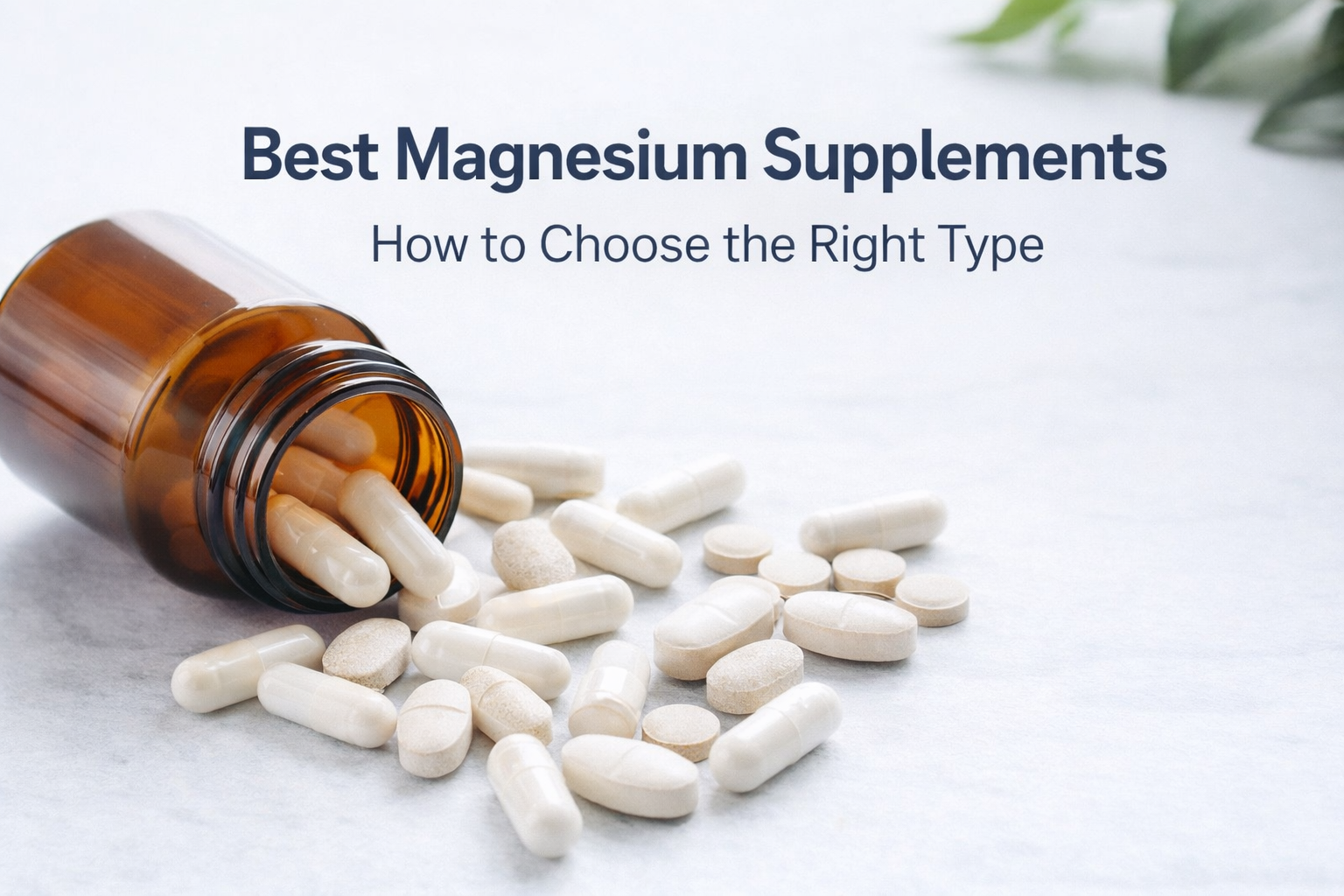 different types of magnesium supplements capsules and tablets