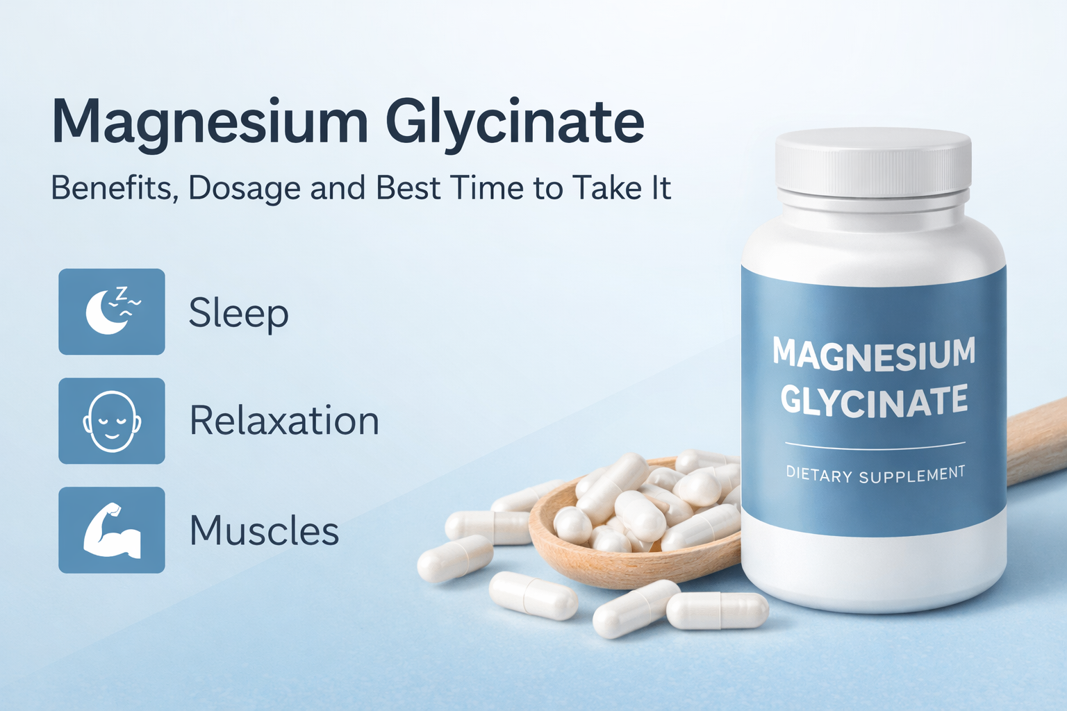 Magnesium glycinate benefits dosage and best time to take magnesium supplement